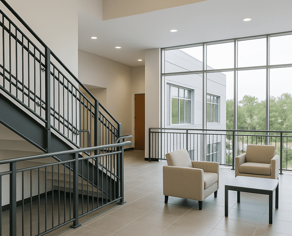 Commercial powder coated furniture and fixtures by H-Town Coaters in Houston, Texas — chip-, fade-, and corrosion-resistant finishes for restaurants, hotels, and event venues.