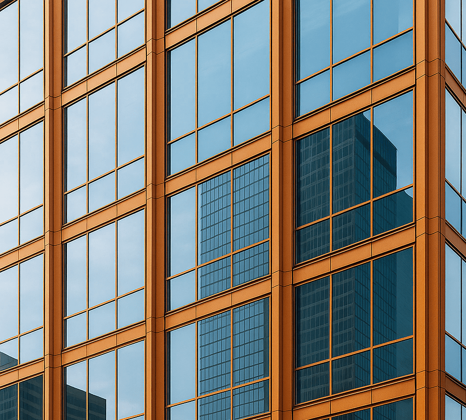 Close-up of powder coated glass and mirror frames by H-Town Coaters in Houston, Texas — durable, UV-resistant, and elegant finishes protecting against humidity, abrasion, and daily wear.