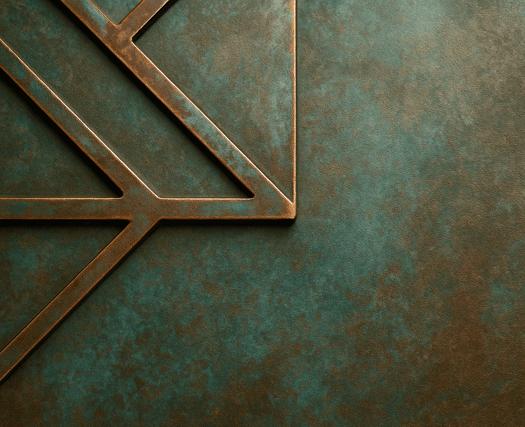 Polychrotina™ patina powder coating finishes by H-Town Coaters in Houston, Texas — aged bronze, copper, iron, and oxidized steel looks reimagined for designers seeking artistry and durability.