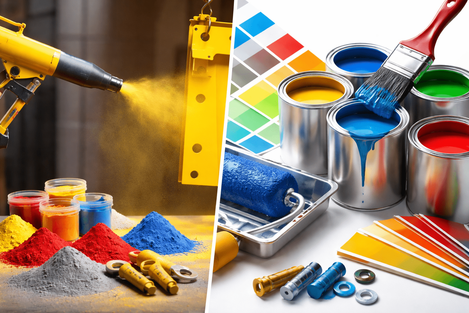 powder coating vs. paint